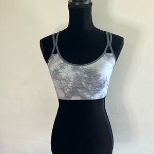 Champions Gray Tie Dyed Sports Bra